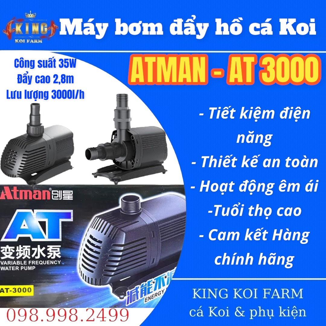 Máy bơm nước hồ cá atman at-3000 at-4000 at-5000 at-6000 at-8000 at-10000
