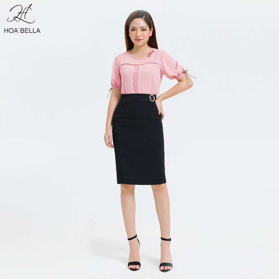 Chân váy bút chì xẻ sau hoabella cv81268