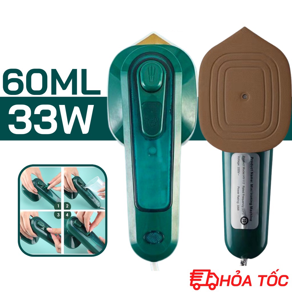 Bàn là hơi nước cầm tay, Bàn ủi hơi nước cầm tay mini tiện ích đa năng 2022