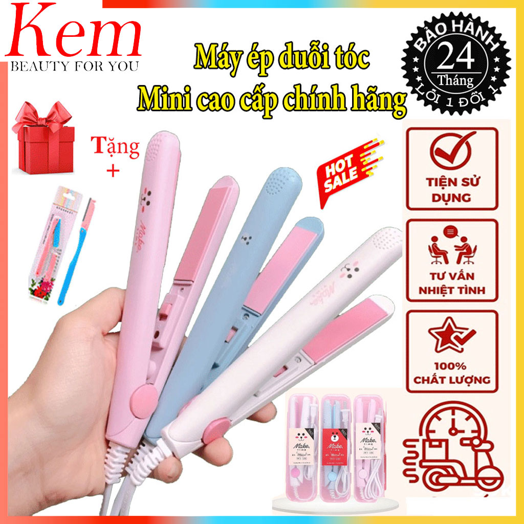Máy duỗi tóc uốn tóc mini đa năng, máy là tóc ép tóc kẹp tóc cầm tay tiện lợi máy chăm sóc tóc tạo kiểu tóc nhỏ gọn dễ sử dụng