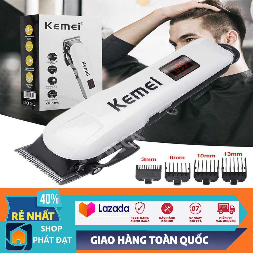 {HOT HOT} Tông đơ, Tông đơ cắt tóc chuyên nghiệp màn hình LCD Kemei KM-809A, Tông đơ cắt tóc cho bé, công suất mạnh mẽ, lưỡi cắt sắc bén phù hợp với cắt tóc chuyên nghiệp và gia đình. Tăng đơn giá rẻ chuyên nghiệp Kemei KM 032.