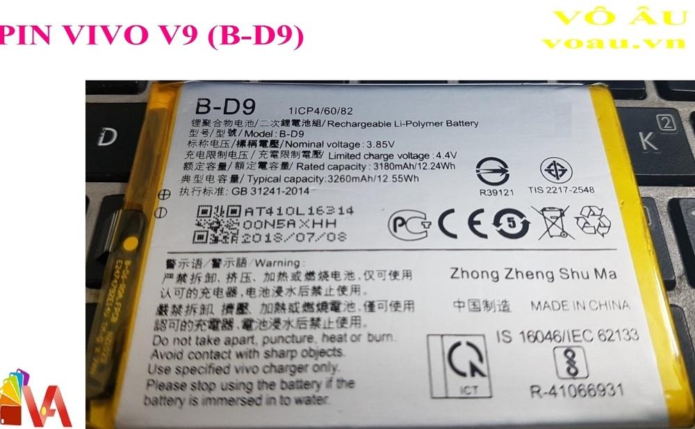 [HCM]Pin Điện Thoại Vivo V9 (Mã B-D90Dung Lượng 3260mAh Shop LK  Phân Phối
