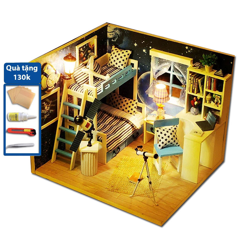 Diy Miniature Dollhouse  NHÀ BÚP BÊ 2 TẦNG PHÒNG NGỦ BẾP NHÀ TẮM  Mô  hình nhà gỗ Chim Xinh  YouTube