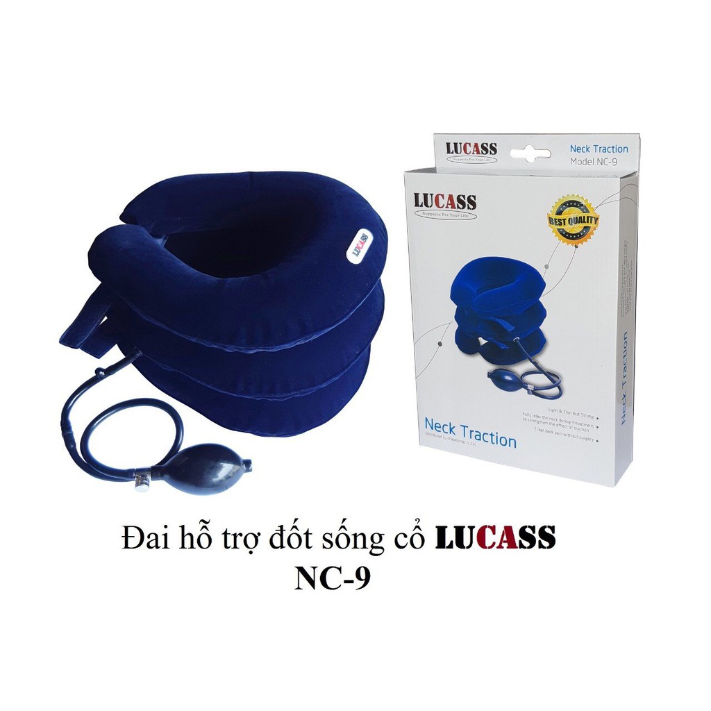 Đai hơi kéo giãn đốt sống cổ Lucass NC 9