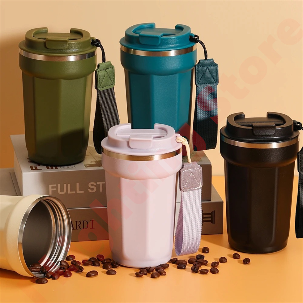  ILT Cốc giữ nhiệt 510ml ly coffee holic inox 304 bình giữ nhiệt 12h chống tràn ly ống cafe đựng nước lạnh 