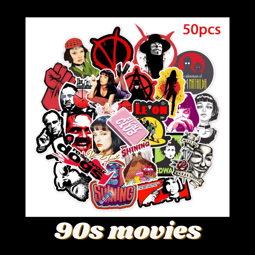 [HCM]Sticker hình dán những phim điện ảnh thập niên 90