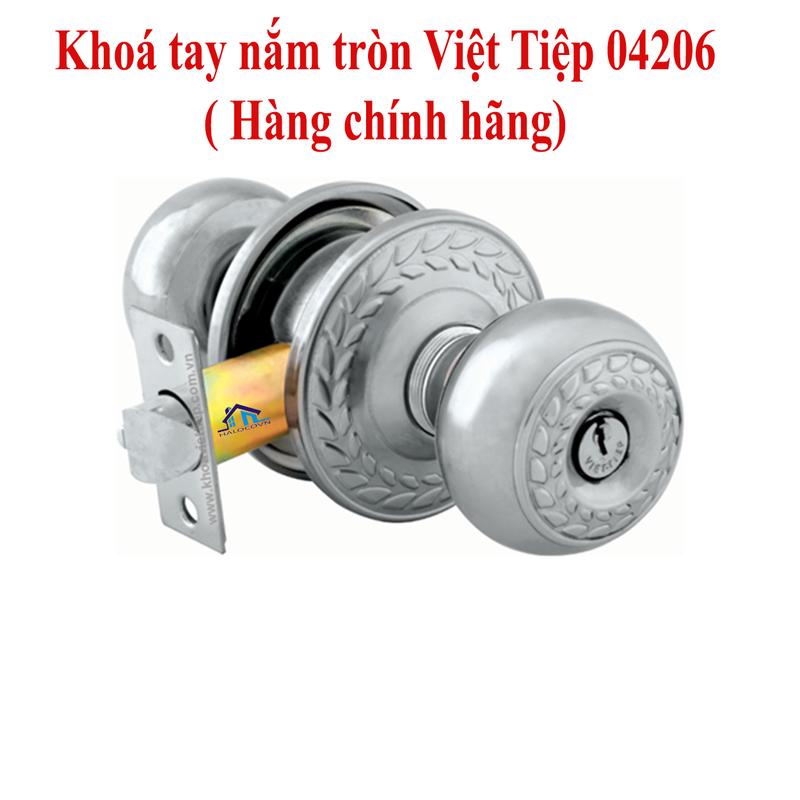 Khóa tay nắm tròn việt tiệp 04206