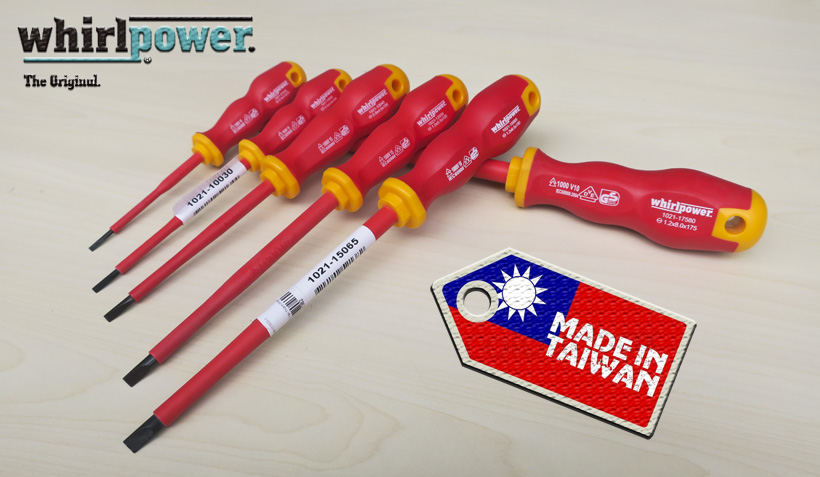 Tô vít dẹp cách điện 1000V Whirlpower