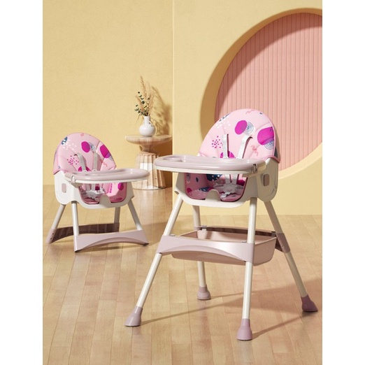 Ghế Ăn Dặm Cao Cấp KIDWOW Điều Chỉnh Lưng, Bánh Xe Có Khoá, Gấp Gọn Tiện Dụng,Thay Đổi Độ Cao Cho Bé