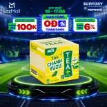 [SALE 15.6] Thùng 12 Chai Trà Ô long Tea+ Vị Chanh Yuzu (1000ml/chai)