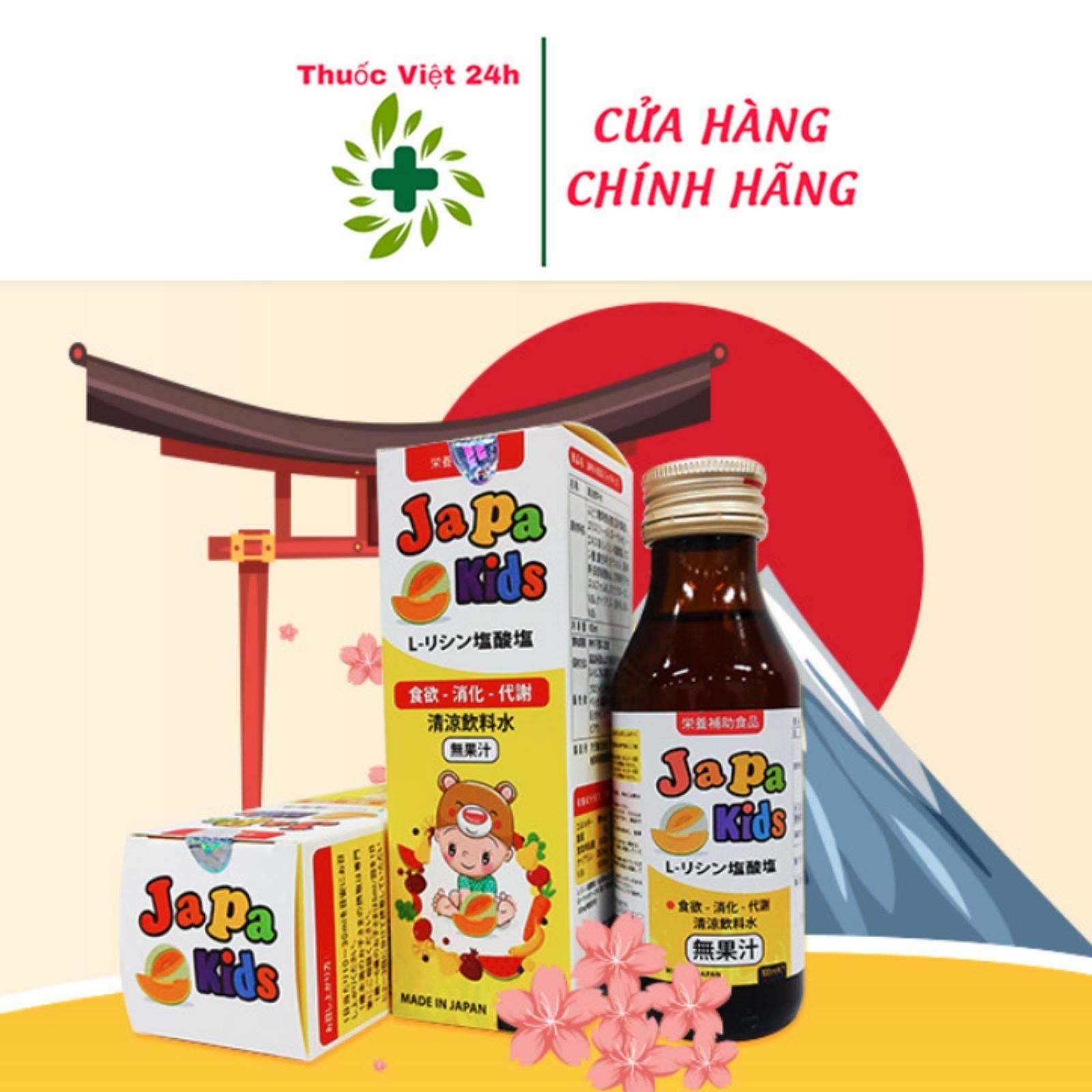 Japa Kids kích thích ăn ngon, con cao vượt trội - Hộp 100 ml - ThuocViet24h