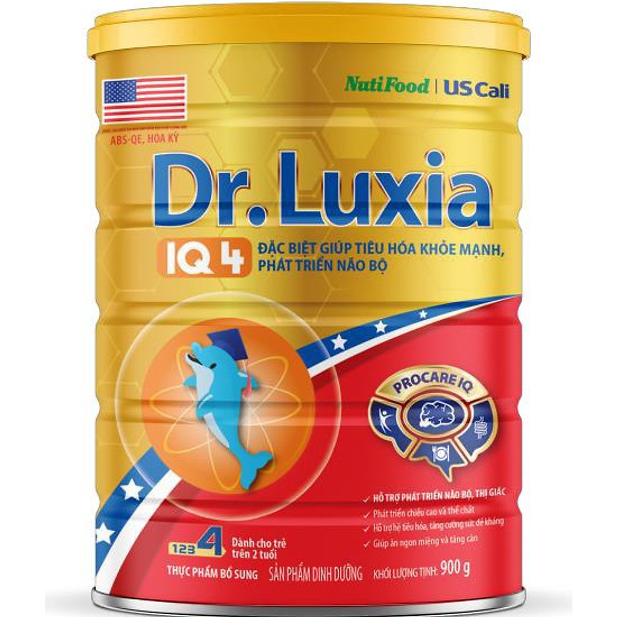 Ữa bột Dr. Luxia IQ4 Giúp tiêu hóa khỏe mạnh , não bộ phát triển