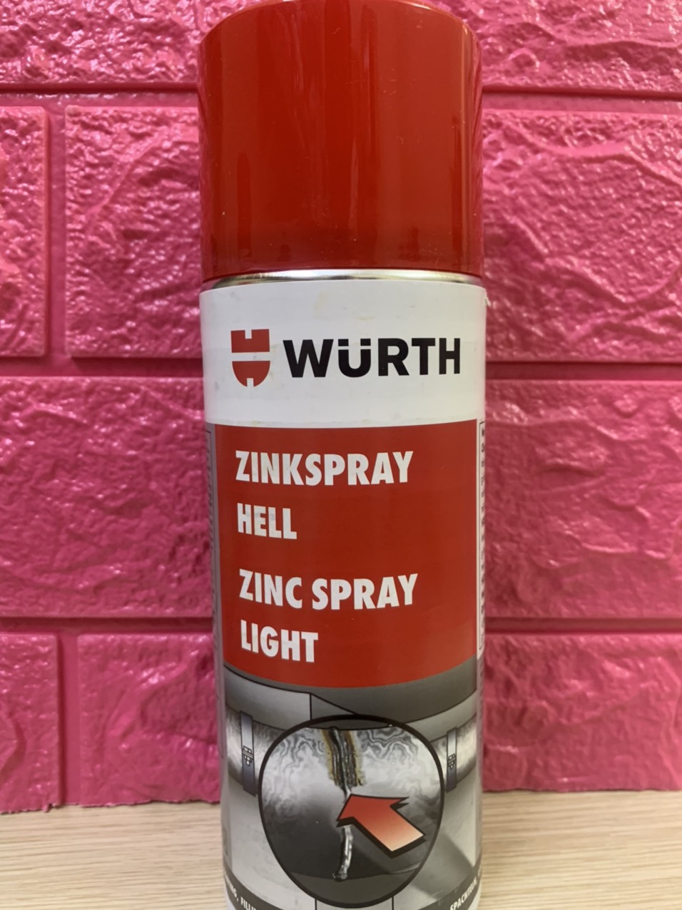 [HCM]Chai Xịt Sơn Mạ Kẽm Bảo Vệ Chống Rỉ Sét Chịu Nhiệt Cao Wurth Zinc Spray 400ml