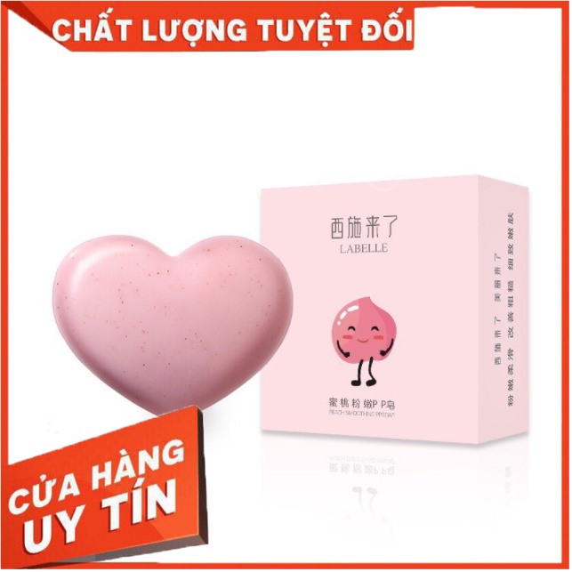 Xà phòng đào khử thâm mông labelle 80g khử thâm mông , nách , làm trắng , tẩy tế bào chết vùng thâm
