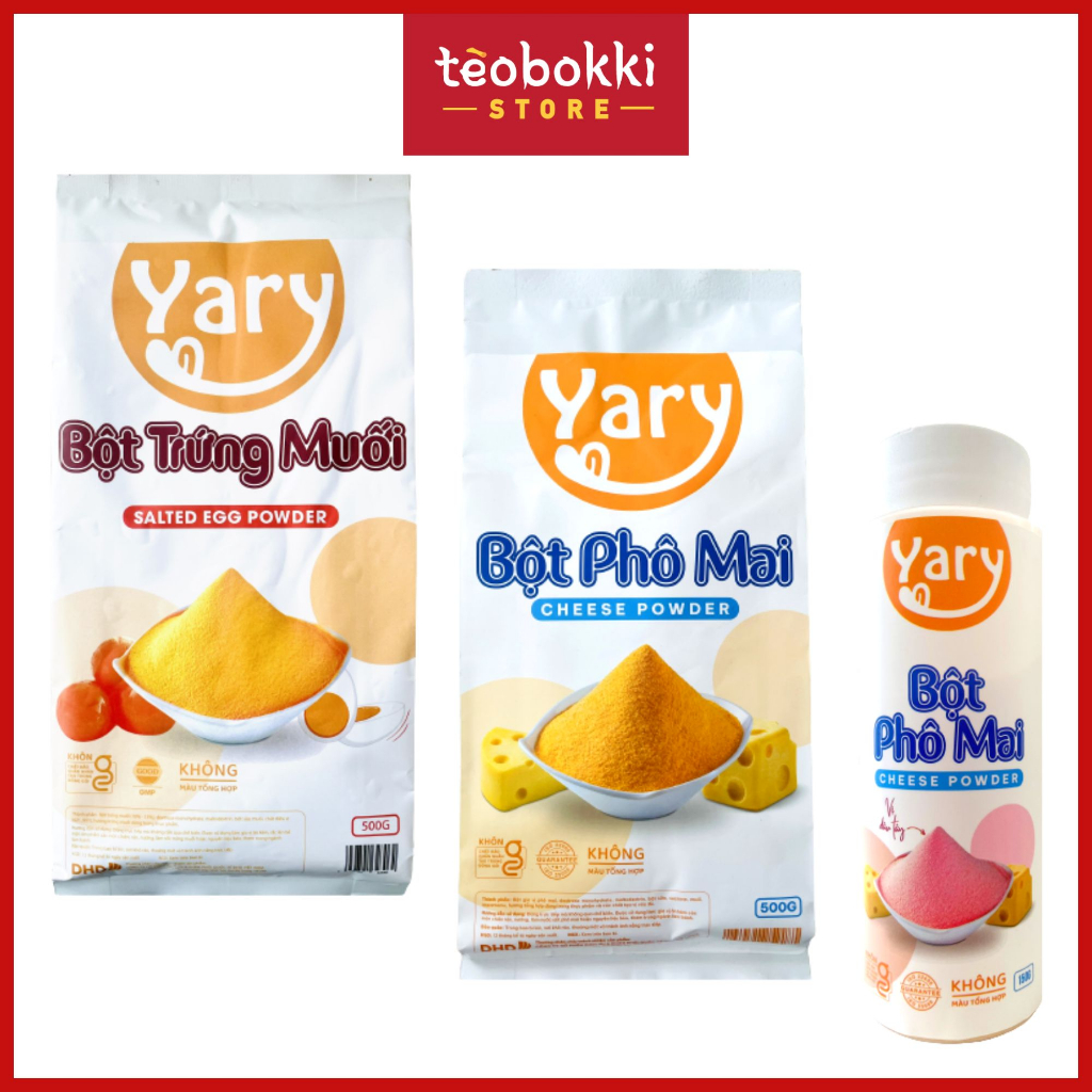 Bột phô mai lắc, bột trứng muối Yary 150g, 1kg