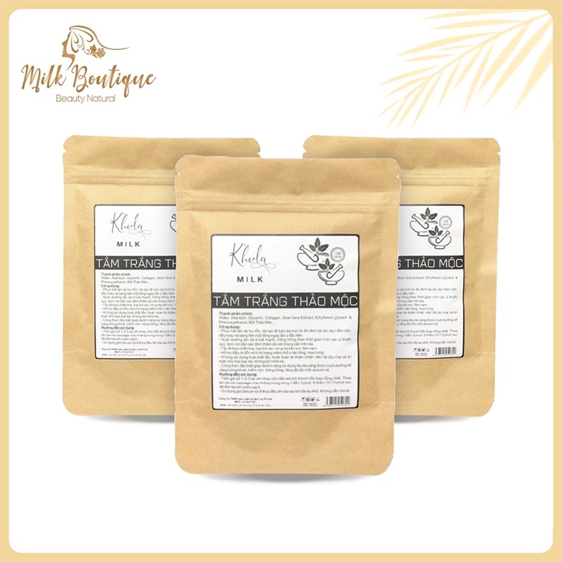 Kem tắm trắng Thảo Mộc K'HULA MILK, dòng tắm trắng body cao cấp, tắm là trắng