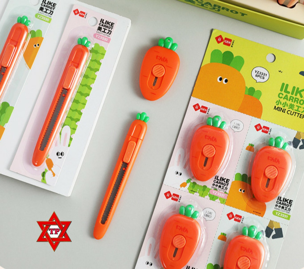 Dao rọc giấy dâu và cà rốt