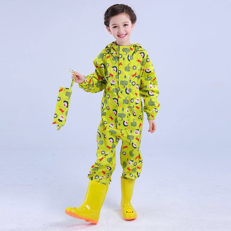 Bộ Quần Áo Mưa Vải Dù Cho Bé Chống Thấm Size 5 ( 10 - 12 tuổi )