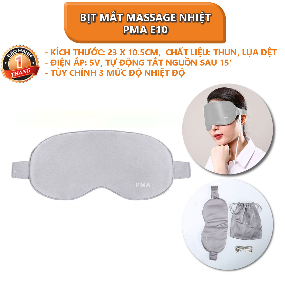 Bịt mắt massage nhiệt Xiaomi PMA E10 - Bảo hành 1 tháng