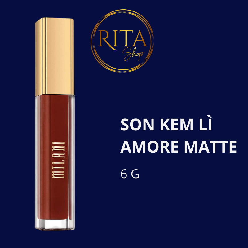 Son Kem Lì Siêu Nhẹ Milani Amore Matte Lip Creme
