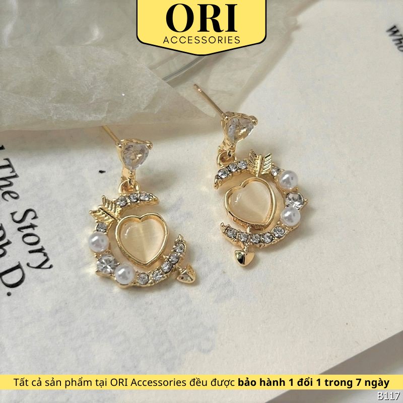 Bông tai nữ tình yêu erasmus xinh xắn độc đáo ori accessories b117