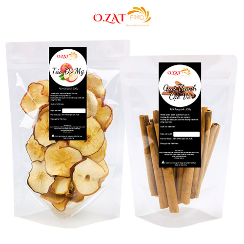 Detox táo quế thanh sấy khô o.zat