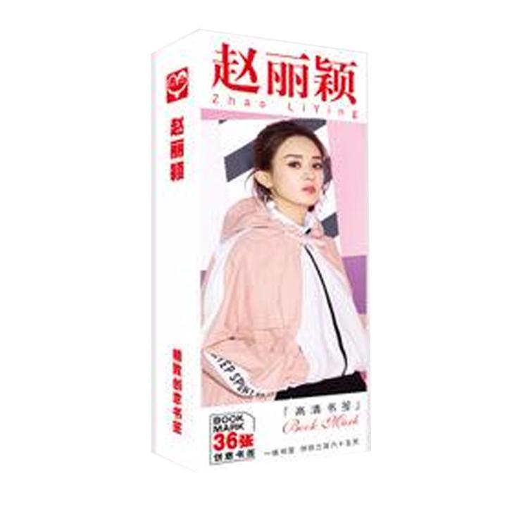 Bookmark Triệu Lệ Dĩnh hộp ảnh tập ảnh đánh dấu sách kẹp sách 36 tấm