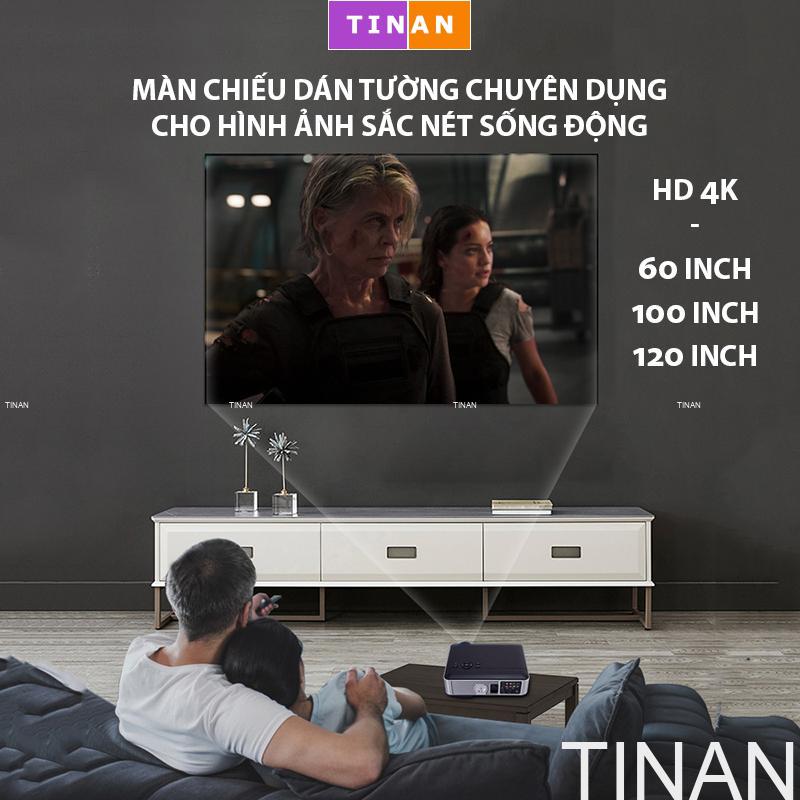 HD 4K Màn Chiếu Treo Tường Chuyên Dụng Cho Hình Ảnh Sắc Nét Sinh Động, 60 inch, 100 inch