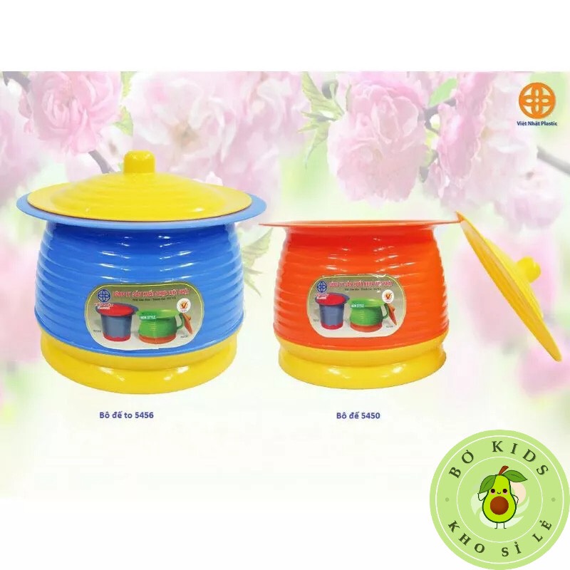 Bô vệ sinh nhựa Việt Nhật 2 size (MS: 5450) (MS:5456) Bô Đế dành cho trẻ em, Người lớn, nhựa chắc chắn an toàn (CÓ GIÁ SỈ)