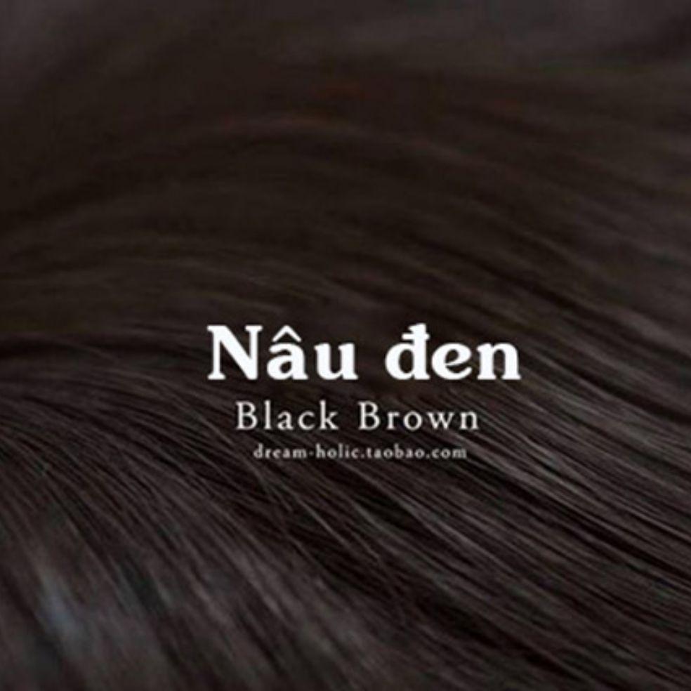 Kem nhuộm tóc màu Nâu Đen phủ bạc + kèm oxi