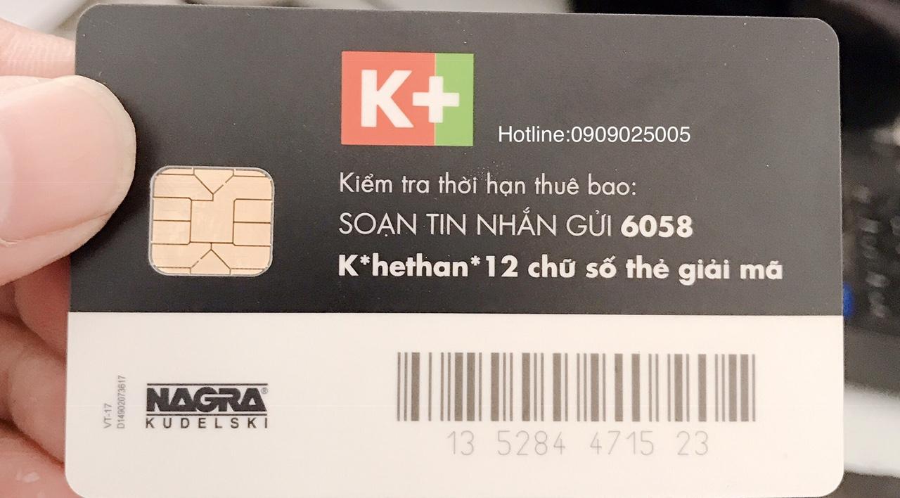[HCM]Thẻ K+ Xem Truyền Hình K+ có 3 tháng thuê bao hoặc 6 tháng - 12 tháng- Thẻ K+ Xem Truyền Hình K+