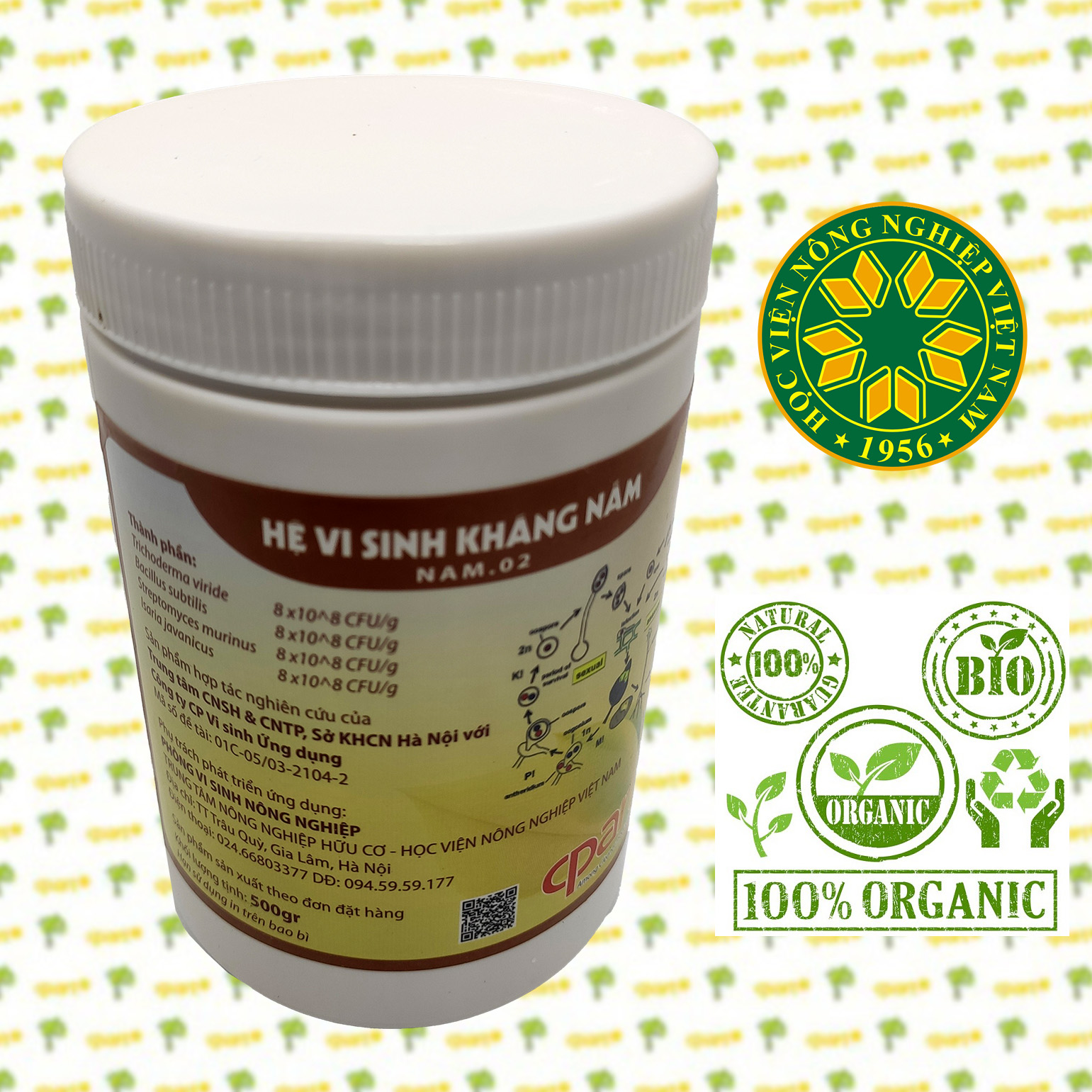 Hệ vi sinh Nấm đối kháng Trichoderma NAM.02 phòng trừ Nấm bệnh cho đất, cây trồng