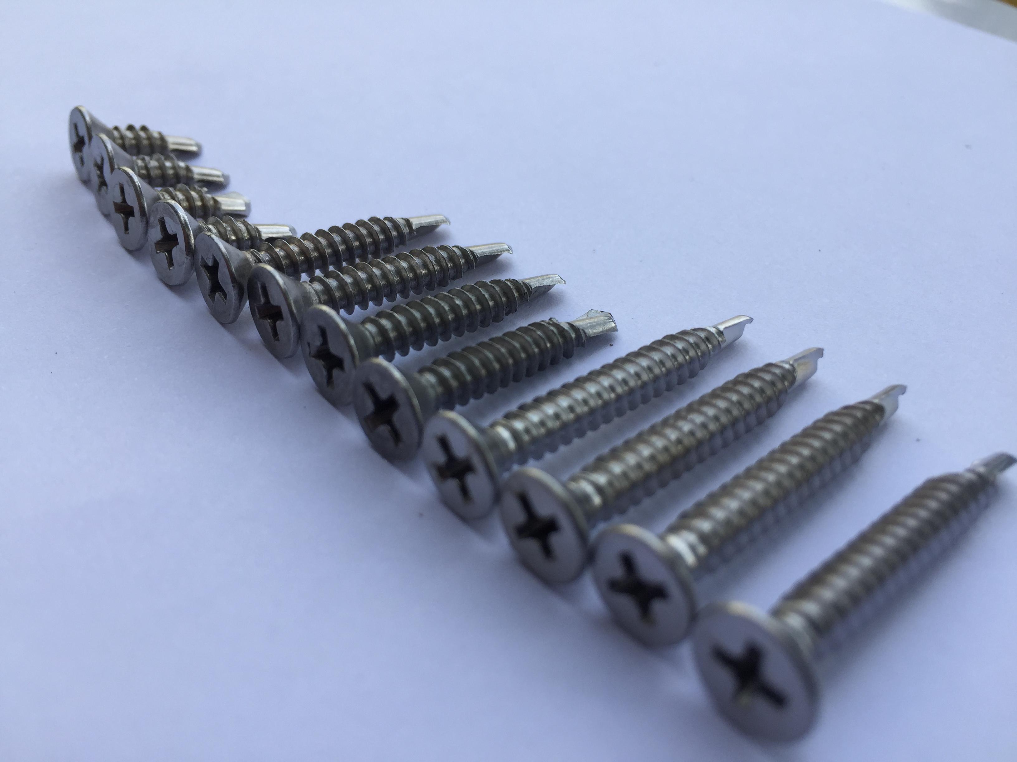 1 kg vít tự khoan inox 304 phi 4 đầu bằng các độ dài - Không lo rỉ set, trường tồn với thời gian