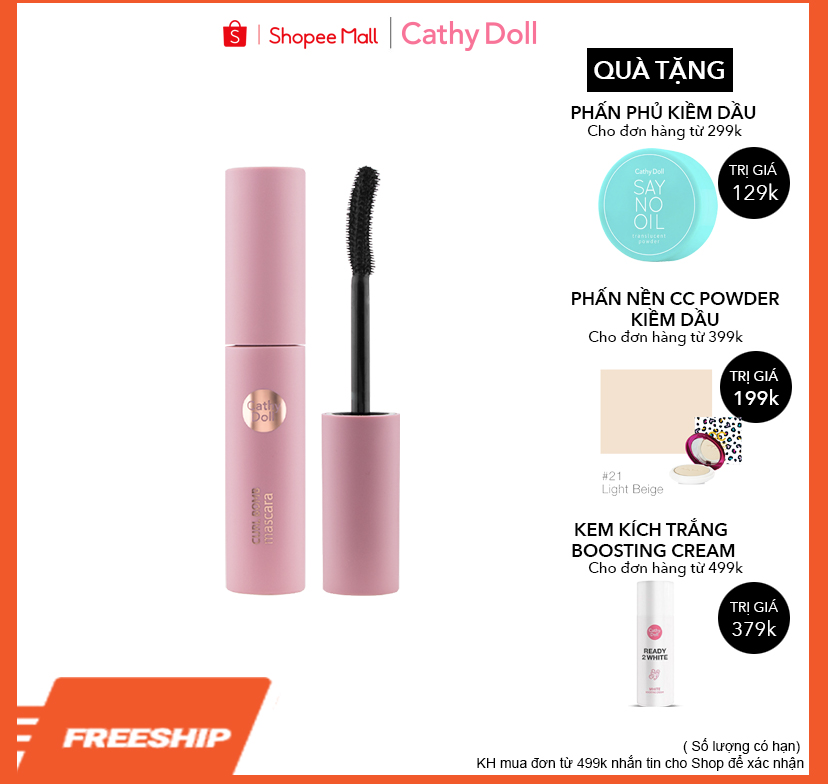 Mascara Cathy Doll Làm Dày Và Làm Cong Mi
