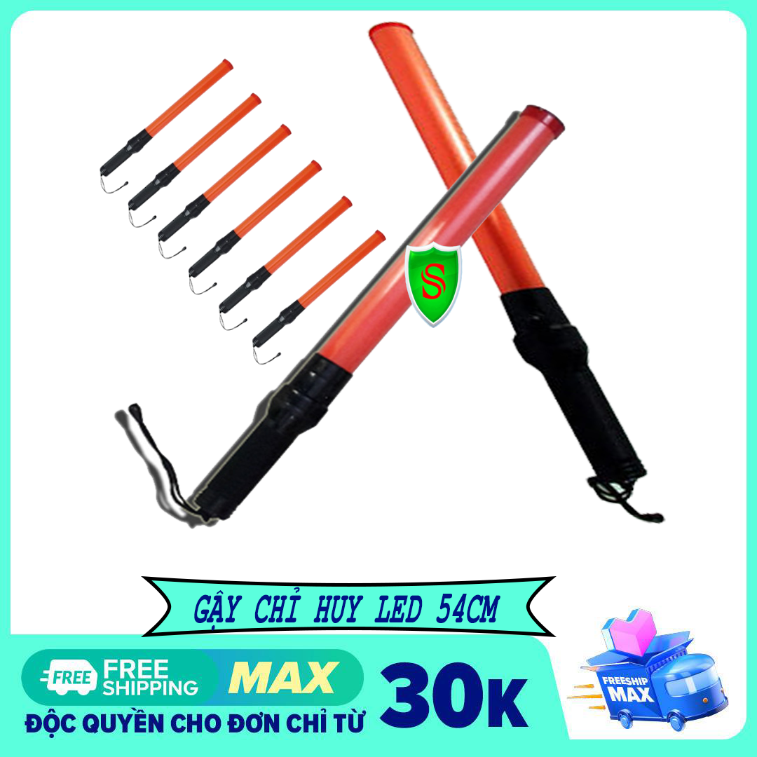 [GẬY CHỈ HUY LED 54cm] - Gậy chỉ huy LED 54cm dùng Pin AAA - Gậy chỉ huy đèn LED - Gậy chỉ huy có đèn nhấp nháy