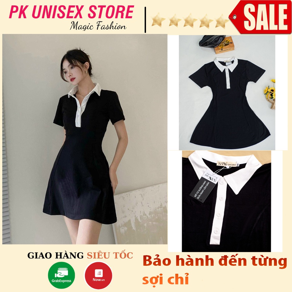 Đầm polo body tay ngắn xinh yêu, váy polo đi dự tiệc, đi chơi dạo phố, đi bar sang chảnh - có Bigsize PKUnisexStore