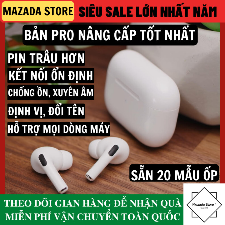 Tai nghe Bluetooth Inpods Pro Phiên Bản Nâng Cấp Hỗ Trợ Mọi Dòng Máy, Mic Đàm Thoại HD, Đổi Tên, Định Vị, Tai Nghe bluetooth khong day, tai nghe buetooth, tai nghe bluetooth i12, tai nghe không dây