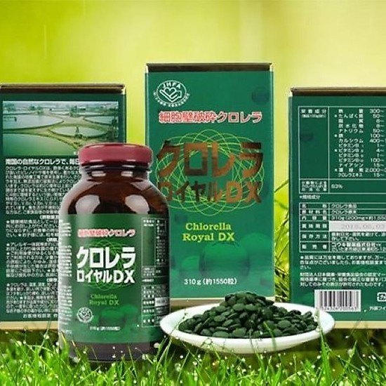 Tảo lục hoàng gia Chlorella Royal DX Nhật Bản 1550 viên [chính hãng]