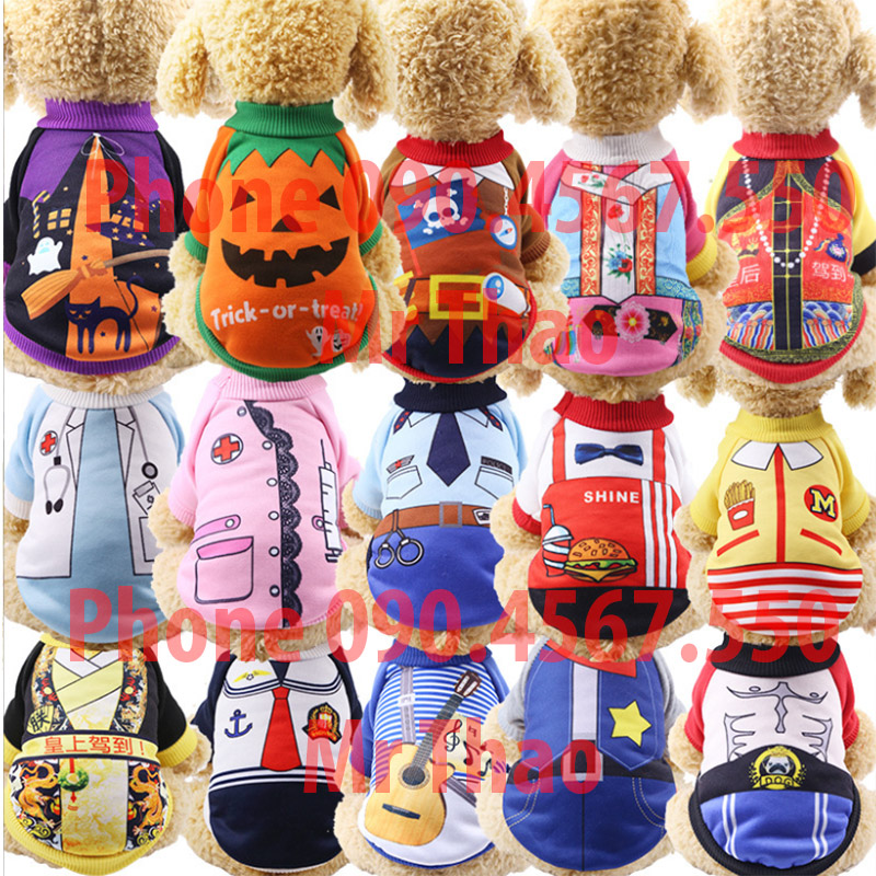 Áo các loại Ngành Nghề cho chó mèo 2 Chân , Quần áo thú cưng , Quần áo cho chó mèo