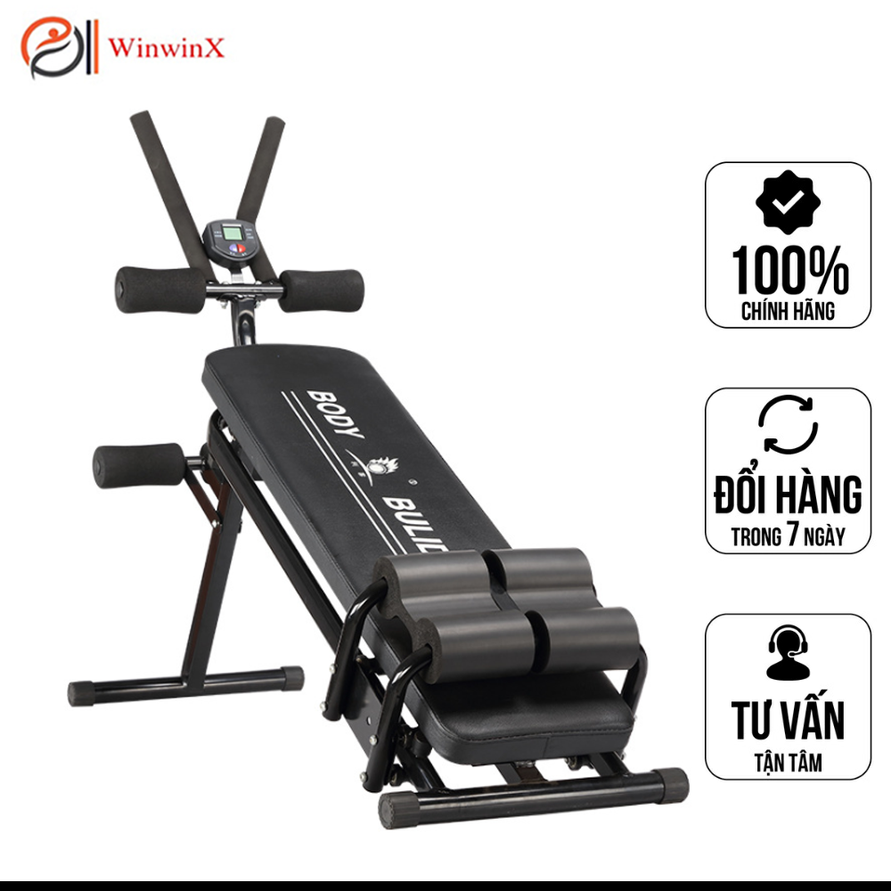Ghế tập bụng, tập tạ, tập gym, tập thể dục full combo, máy tập cơ bụng, lưng, tay, ngực, eo, hông KD80 cao cấp. đệm cao su non, chống nún, chống bụi bẩn, chống mồ hôi, khung hợp kim siêu chịu lực, kết cấu tam giác chống lật