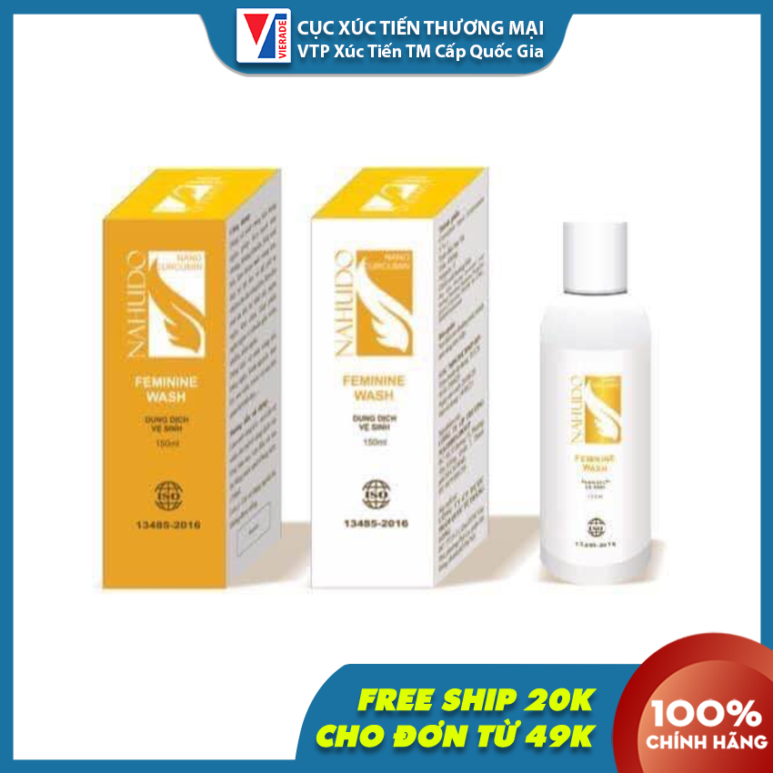[MIỄN PHÍ VẬN CHUYỂN] Dung Dịch Vệ Sinh NAHUDO 150ml Thành Phần Nano Nghệ | An Toàn, Lành Tính, Làm Sáng Và Se Khít [CT CẤP QUỐC GIA]