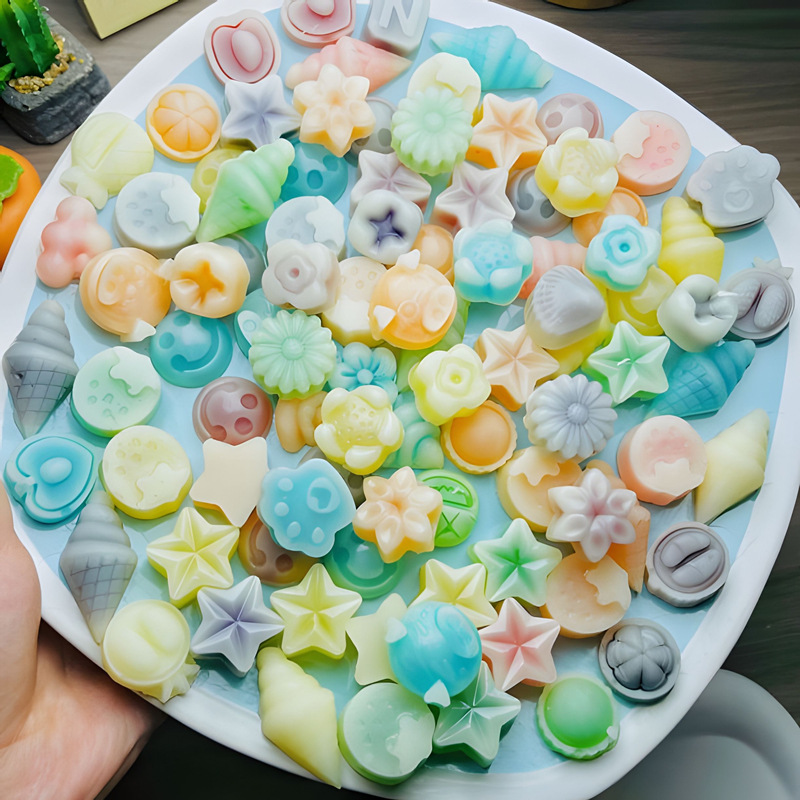 [ Ngộ nghĩnh ] 100g Kẹo sáp ong mix vị trái cây nhiều hương vị mẫu mã siêu đáng yêu size 1,5cm-2cm