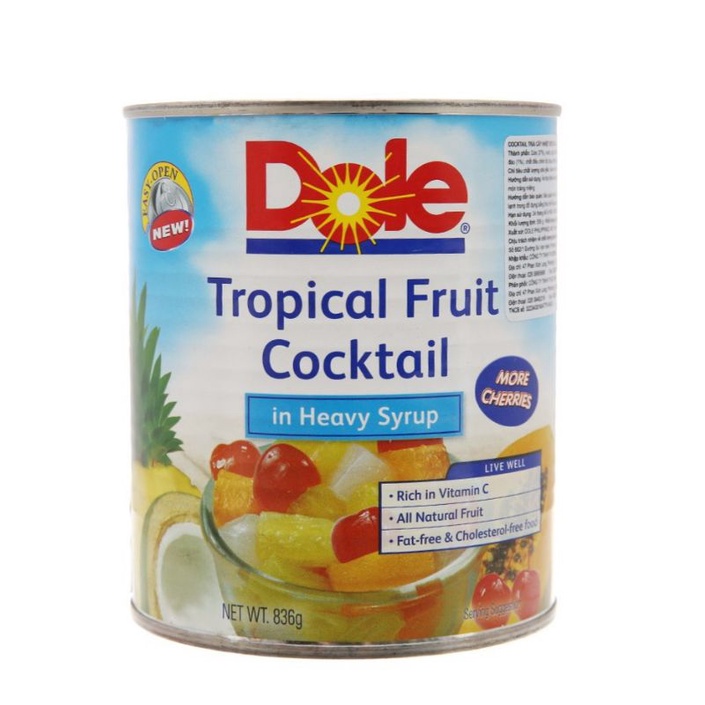 Cocktail trái cây dole 836g
