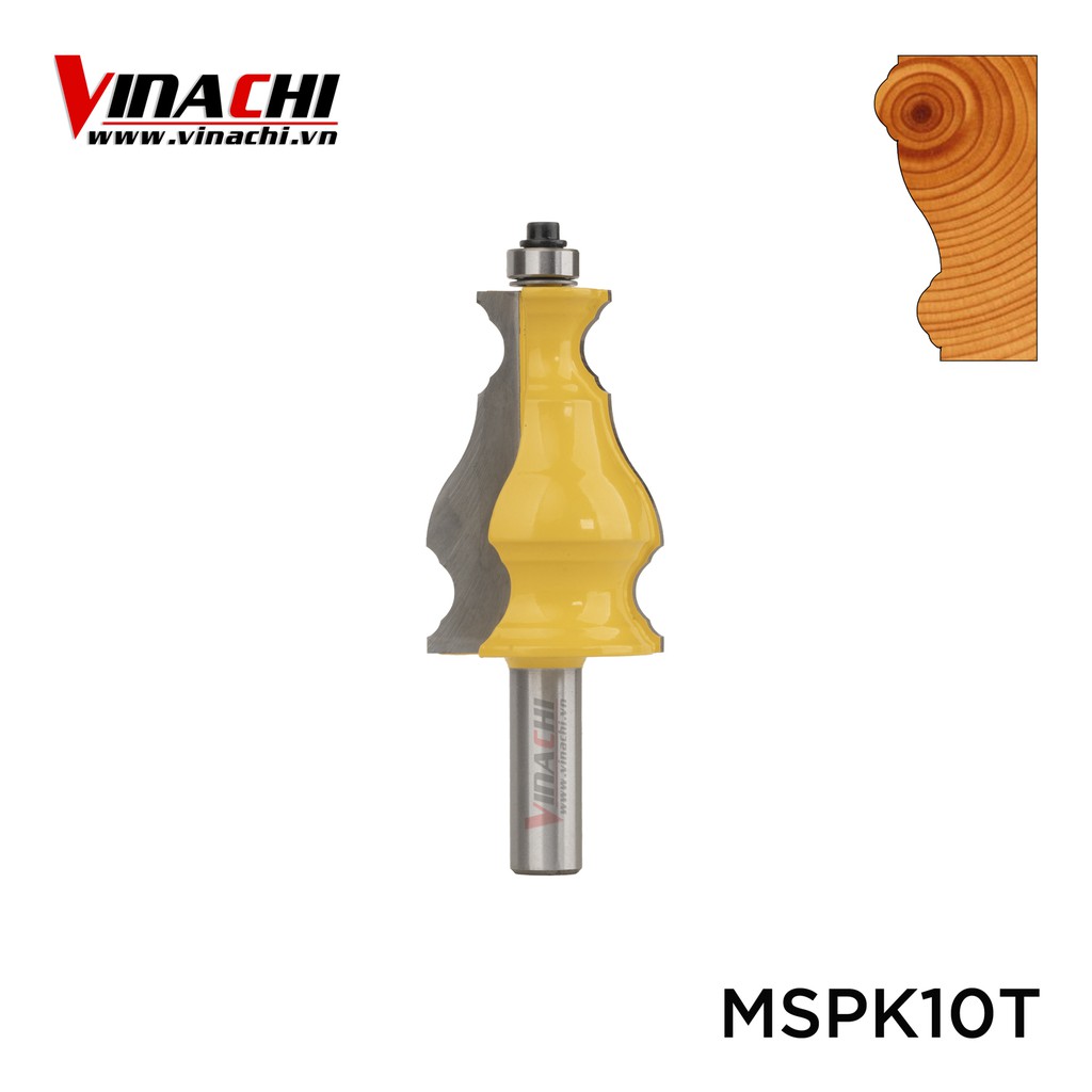 Mũi Soi Phào Chỉ Kiểu 10 - Mũi Soi Gỗ Tạo Chỉ Nổi Cửa Gỗ Cốt 12.7 Vinachi chuyên dùng tạo đường con cho đồ gỗ trang trí...