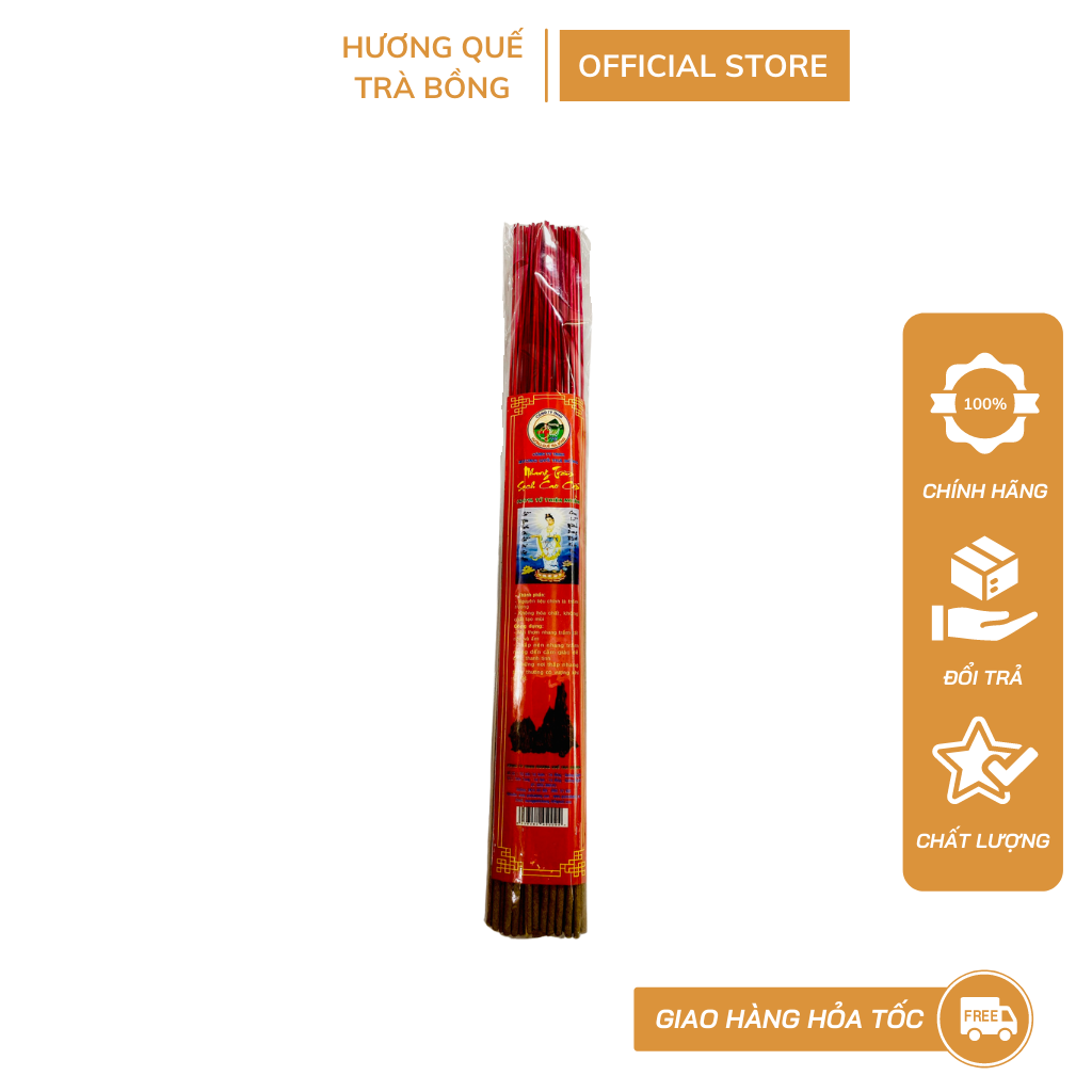 Nhang Thẻ Trầm Hương 38cm, 50 nén