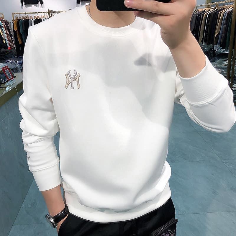 Áo thun nỉ nam nữ tay dài trơn phom rộng kiểu dáng Hàn Quốc siêu hot keny  Shop