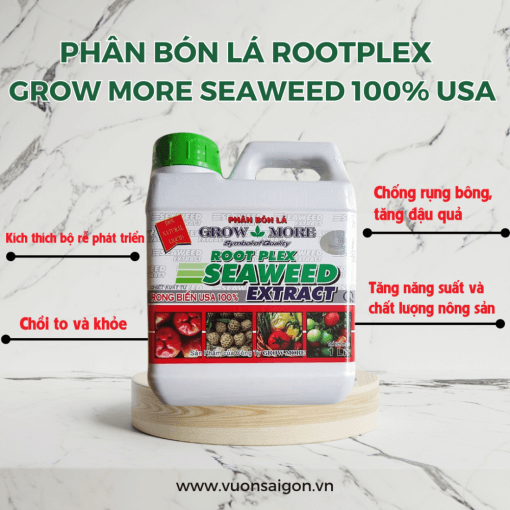 Phân bón lá root plex seaweed , phân bón rong biển nuôi dưỡng hoa, trái an toàn