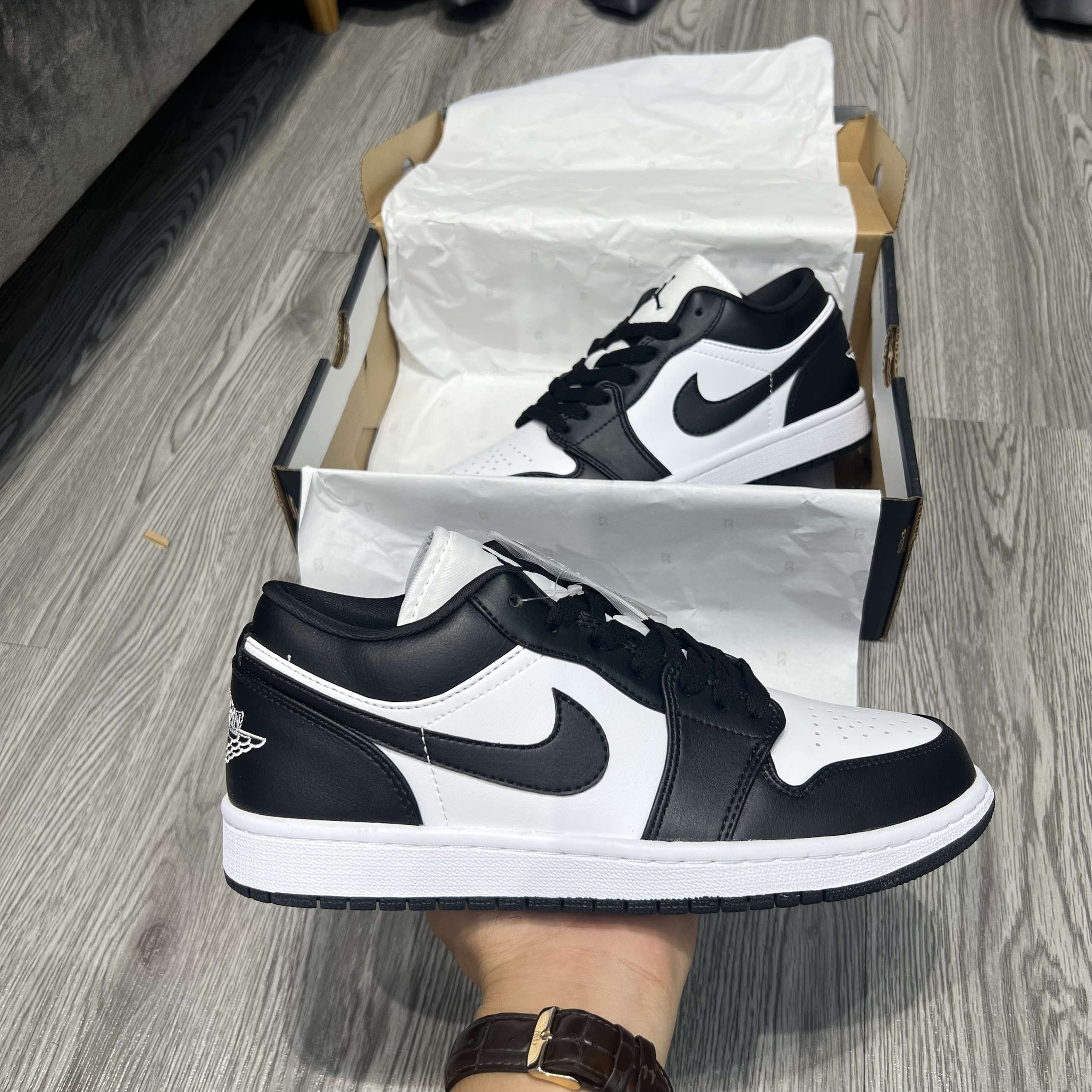 Sale tết Giày Air Jd 1 Low Panda W DC0774101 full box