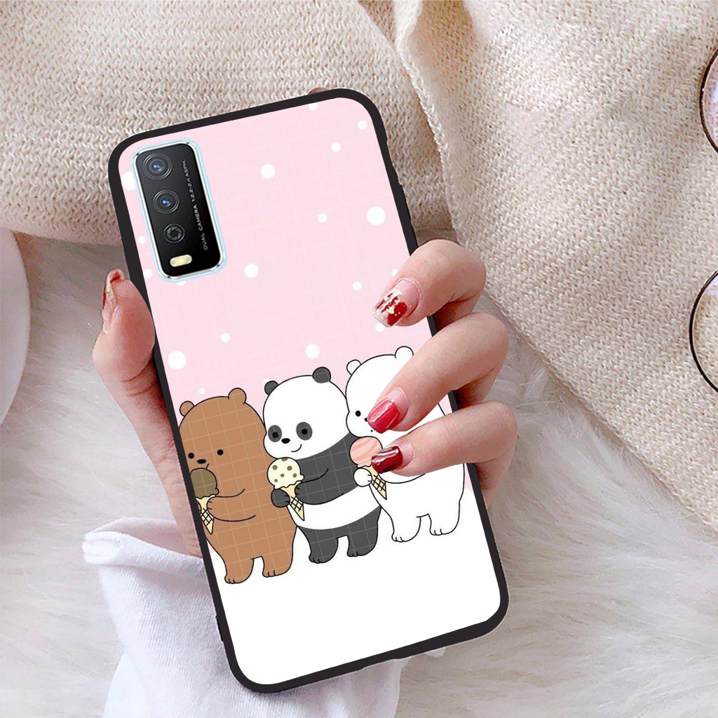 Ốp lưng Vivo Y12S viền dẻo TPU BST Chúng ta là Gấu
