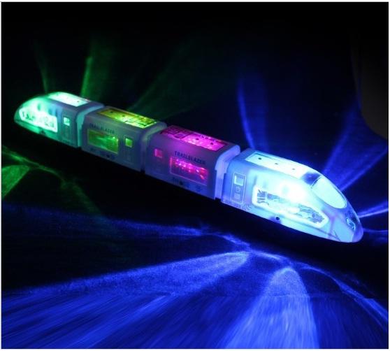 Mô Hình Tàu Điện Cao Tốc Harmony Train Electric Phát Sáng , Phát Nhạc